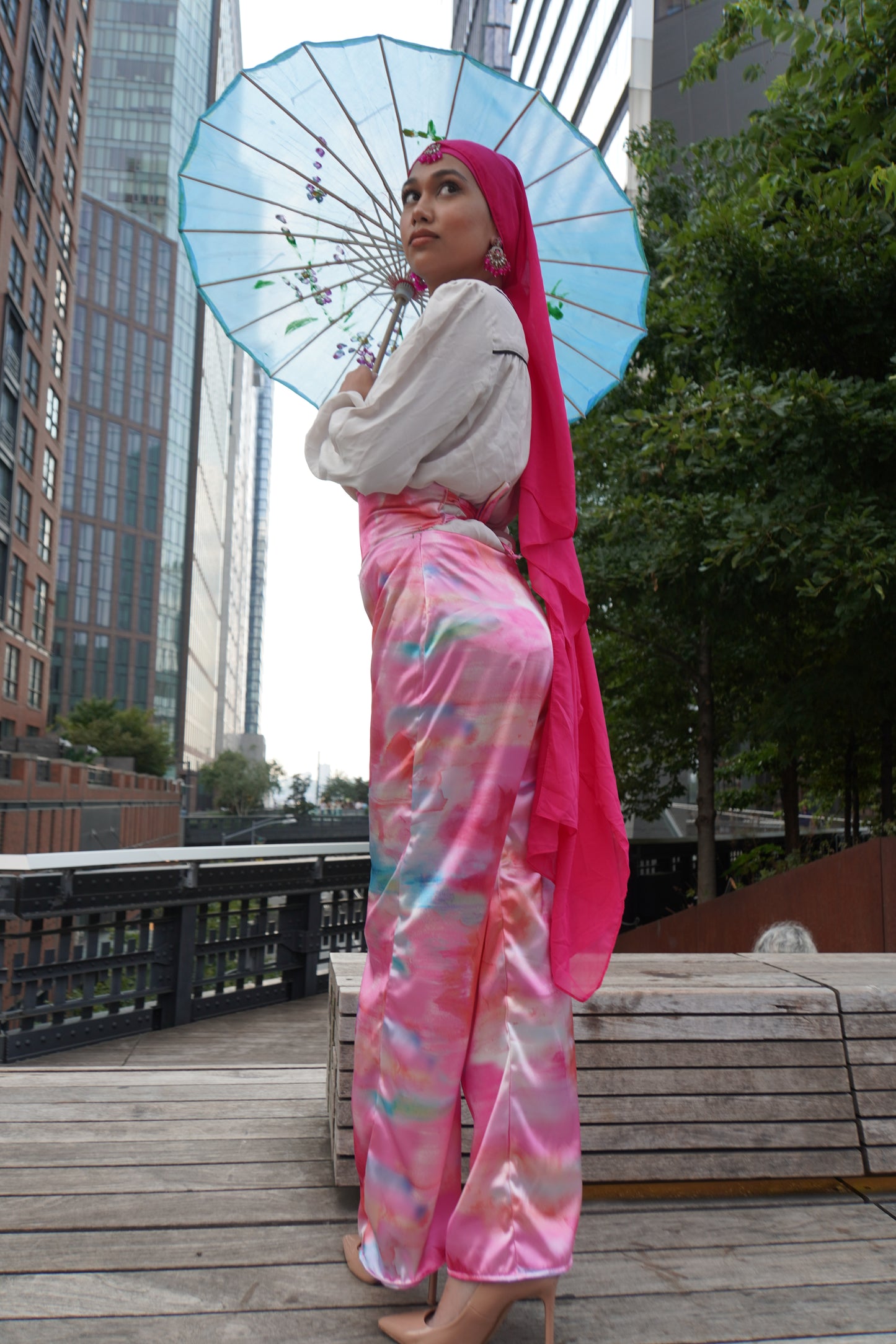 "Pretty in Pinks" Pants & Crop Corset