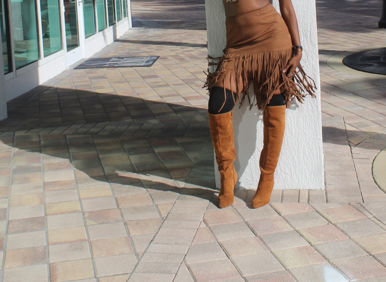 "Shake It Baby" fringe skirt