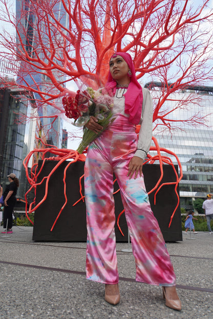 "Pretty in Pinks" Pants & Crop Corset