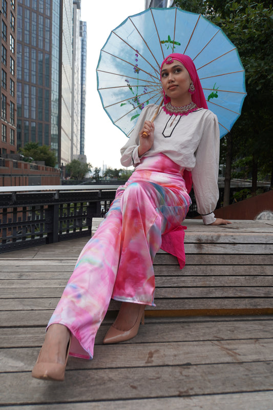 "Pretty in Pinks" Pants & Crop Corset