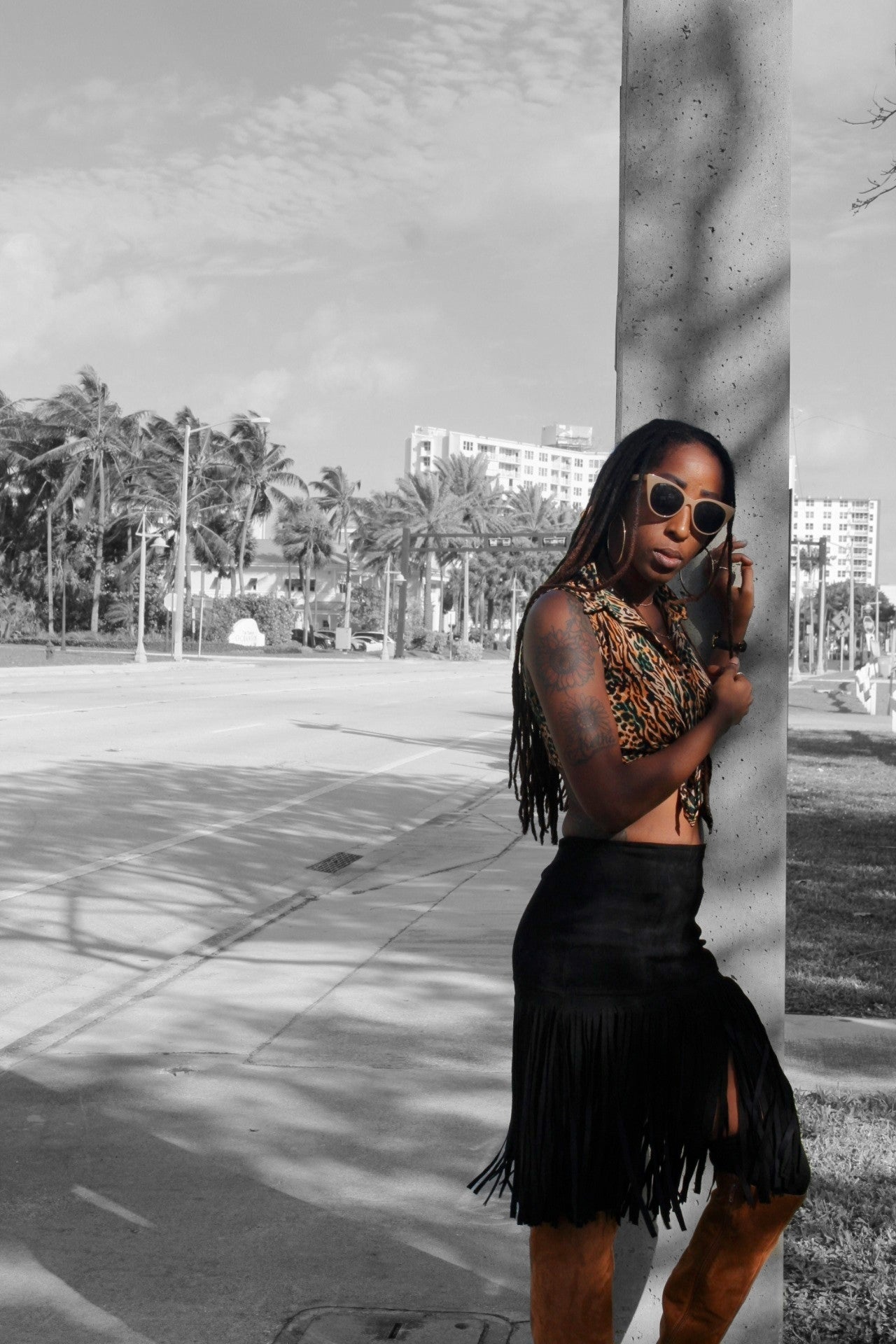 "Shake It Baby" fringe skirt