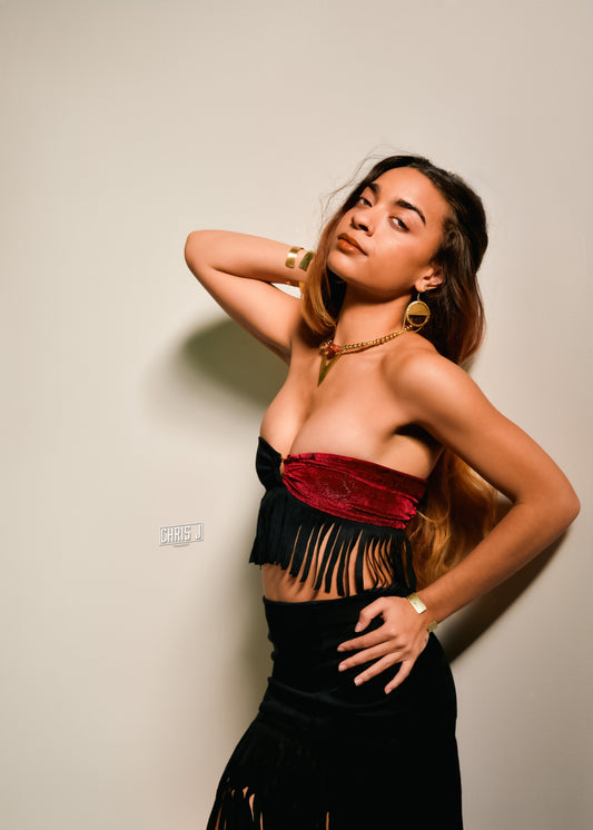 "Lavish Cowgirl" fringe top