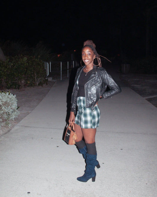 "School Gyal" Skirt Set