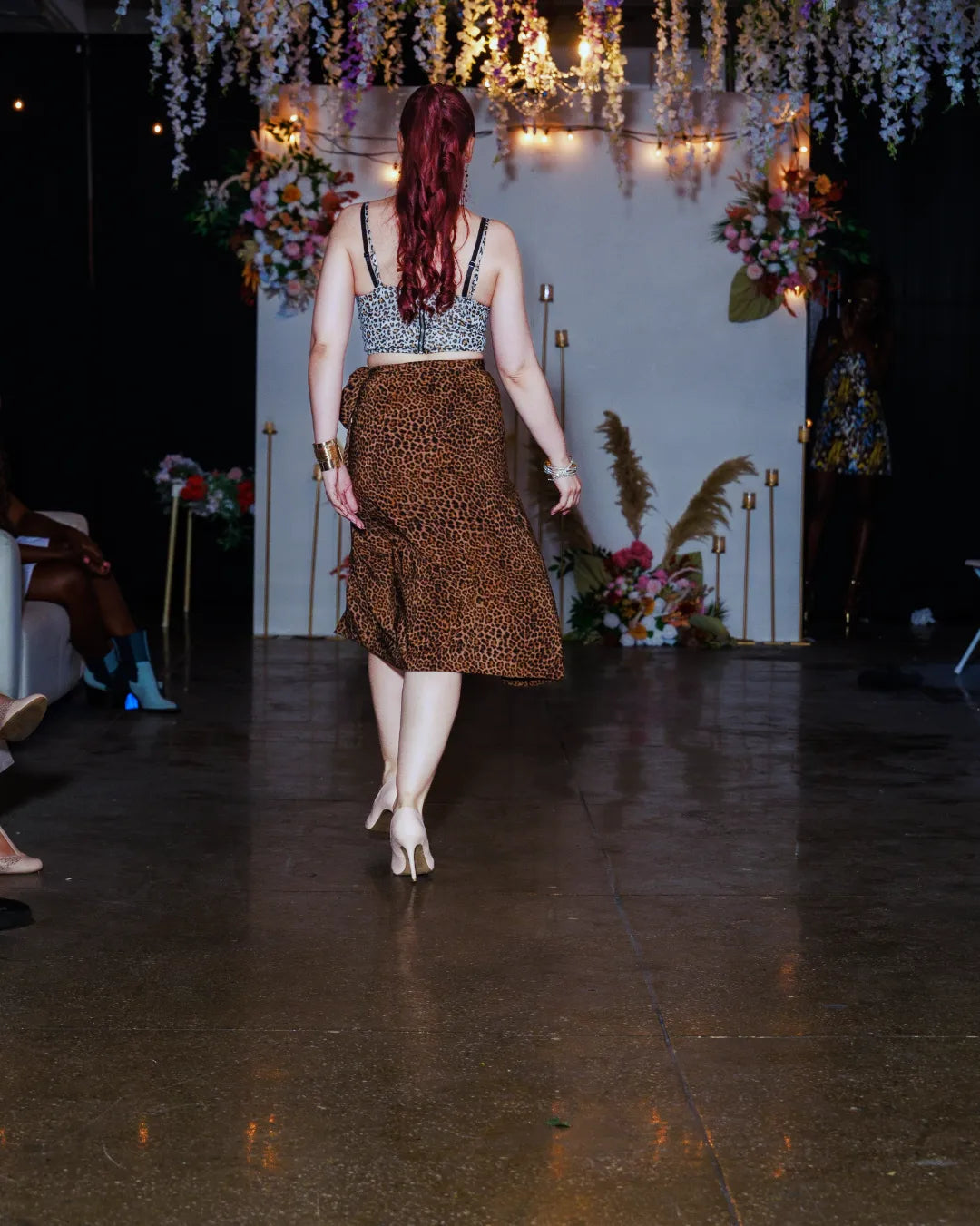 "Wild Purr" wrap skirt